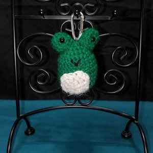 NWT Hand-Crocheted Frog Key Chain